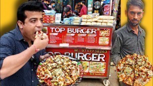 'ऐसा Pizza जो करदे Brands Ko फेल | Top Burger ka Top Ka overloaded pizza | Street food india'