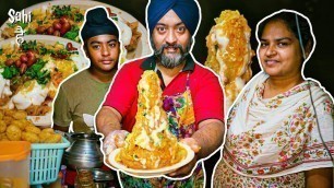 'Sikh Couple Sells Biggest Bahubali Golgappa, Chaat | Street Food India'