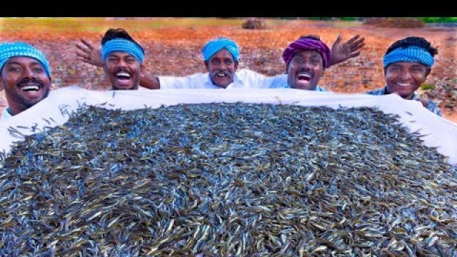 '10 MILLION TINY FISHES | Ayira Meen | Rare River Fish Cleaning and Cooking In Village | Fish Recipes'