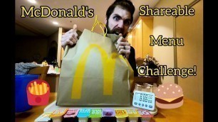 'McDonald\'s Shareables Menu Takedown! [Man vs Food] Cheat Day Meal Deals'