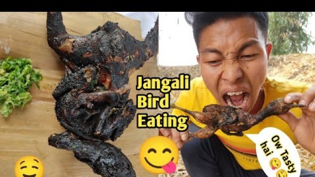 'Eating Wild Bird||Jangali Style||Man Vs Wild||Bird Food||Biswajit\'s Life'