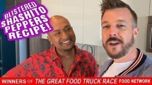 'BLISTERED SASHITO PEPPERS with Chef Navin & Andrew Pettke - Winners of The Great Food Truck Race'