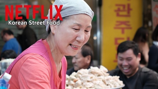'광장시장 고향손칼국수, Gwangjang Famous Grandma noodles, Netflix Street Food, Korean Street Food'