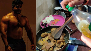 'My bulking diet  Beef cooking video in Tamil 