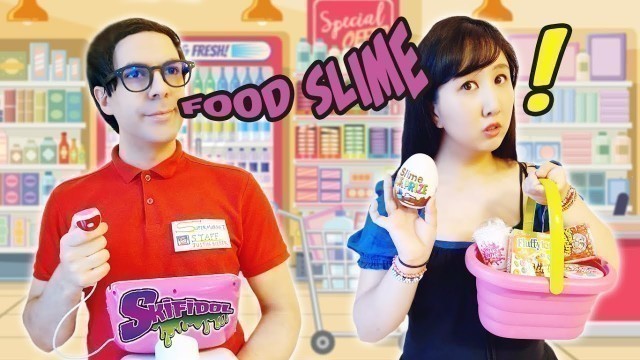 'COMPRIAMO I NUOVI SKIFIDOL FOOD SLIME SERIE 4 AL SUPERMERCATO *UNBOXING* | Lore & Tina'