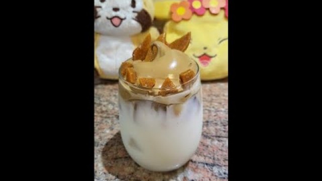 'Dalgona Coffee & Honeycomb Candy - Squid Game - Korean Street Food - Netflix - Home Cafe - recipe'