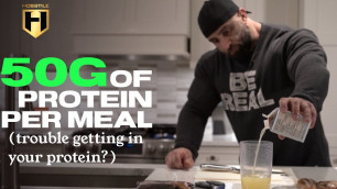 'MUSCLE BUILDING MEALS | GETTING YOUR PROTEIN IN (trouble eating your meals?) | Fouad Abiad'