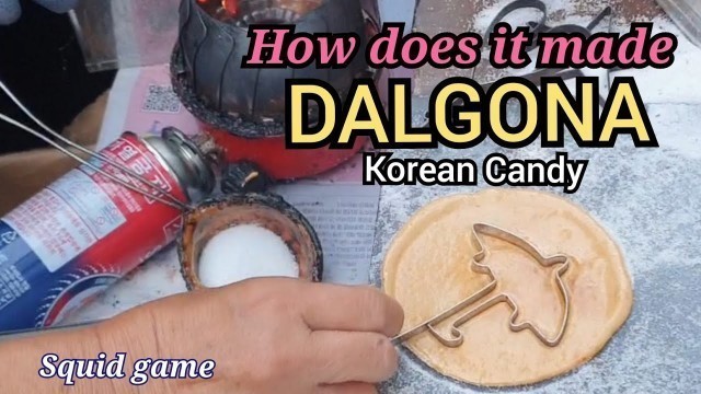 'NETFLIX inspired Squid Game DALGONA Candy Korea Street foods #giloppa #shorts #squidgame'