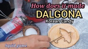 'NETFLIX inspired Squid Game DALGONA Candy Korea Street foods #giloppa #shorts #squidgame'