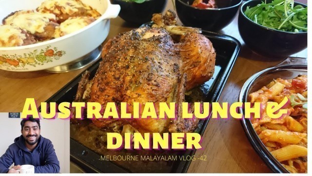 'Australian Food Ep2Aussi Lunch&DinnerRecipes of Chicken Roast,Parma,Burger,Pasta,BBQ,SaladsVlog42'