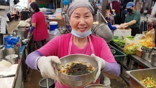 '광장시장 할머니 칼국수 - 고향칼국수 근황/ netflix food / street food korea seoul - kalguksu'