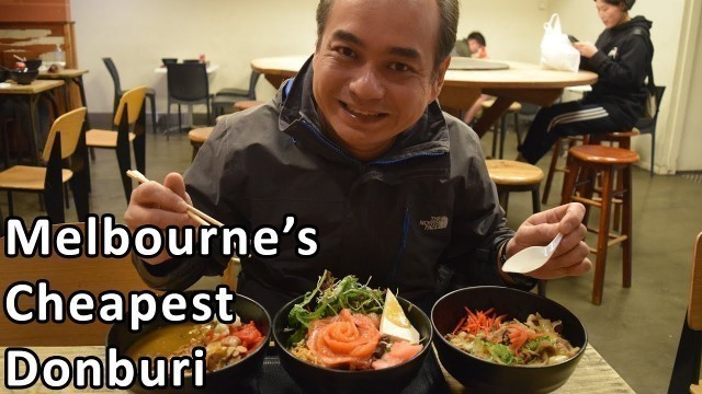 'MELBOURNE\'S CHEAPEST JAPANESE DONBURI - Australian Food Tour'