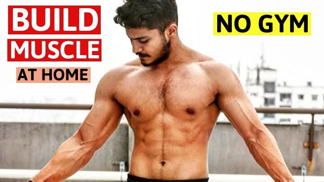 'Fastest Way to Build Muscle At HOME (NO EQUIPMENT) | Best HOME WORKOUT for Muscle Building - No Gym'