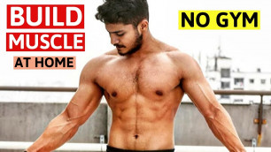 'Fastest Way to Build Muscle At HOME (NO EQUIPMENT) | Best HOME WORKOUT for Muscle Building - No Gym'