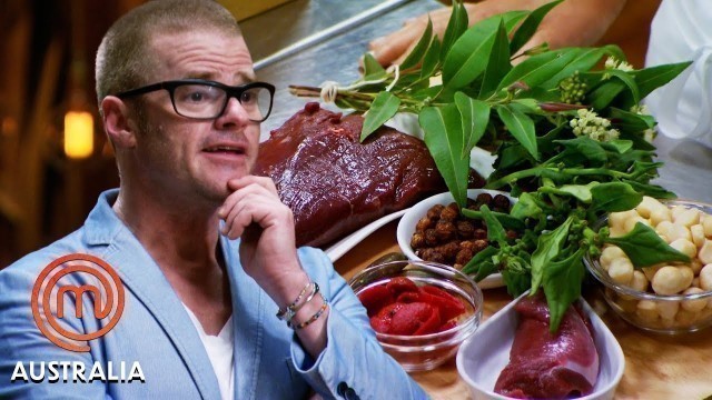 'Heston Blumenthal\'s Australian Cuisine Mystery Box | MasterChef Australia | MasterChef World'