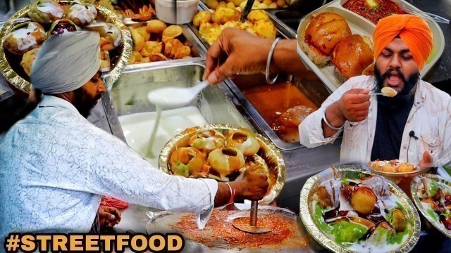 'Sardar ji ka Cheap & best lazzez Street food | Pav bhaji, dhaie wala golgappa, wada pav'