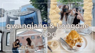 'SEOUL VLOG / shopping in hongdae, gwangjang market (netflix street food) | korea 2021'