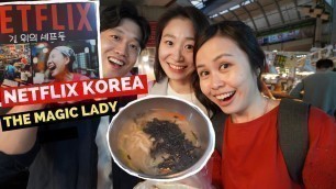 'NETFLIX KOREA Street Food Tour Ft. Aaron and Claire at Gwangjang Market'
