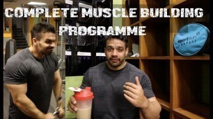 'COMPLETE LEAN MUSCLE BUILDING PROGRAMME  |WORKOUT + DIET'