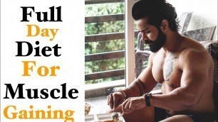 'Full Day Diet For Muscle Gain|| Muscle Gaining Diet||Gain weight with this diet||Rajveer Shishodia'