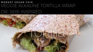 'Sautéed Vegan Alkaline Veggie Spelt Tortilla Wraps | Dr Sebi Inspired'