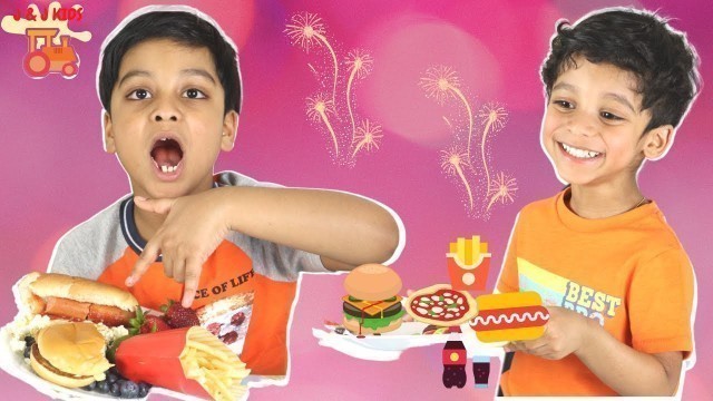 'Gummy v/s Real food challenge #gummyv/srealfoodchallenge JandJ Kids'