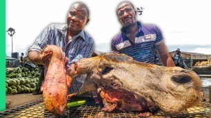 'ILLEGAL Street Food in Africa’s Busiest Market!! (We ate it anyways)'