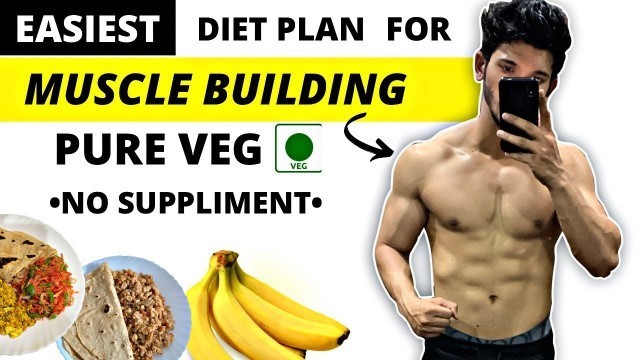 'FULL DAY OF EATING | MUSCLE BUILDING DIET INDIAN (PURE VEG ) | NO SUPPLIMENT'