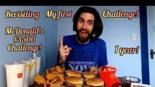 'McDonald\'s $3500 Challenge! [Man vs Food] Revisiting My First Challenge!'