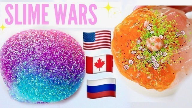 '$200 Slime war! USA VS RUSSIA VS CANADA SLIME PACKAGES REVIEW'