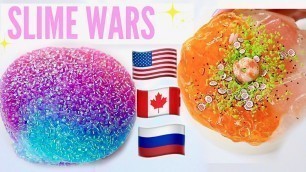 '$200 Slime war! USA VS RUSSIA VS CANADA SLIME PACKAGES REVIEW'