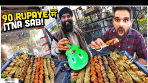 '90 Rupaye में Best Street Food | Sardar Ji ke Tandoori Momos, Chaap Lolipop, Chota Bheem Chaat 