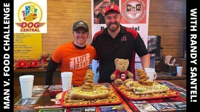 'MAN V FOOD HOT DOG CHALLENGE W/RANDY SANTEL - DC Challenge - Dog Central (Mt. Pleasant, MI)'