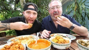 'Eating INDIAN FOOD with my DAD!!'