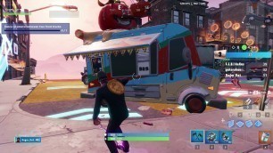 'how to dance or emote between two food trucks'