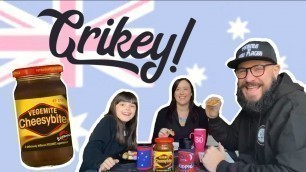 'British Family Try Australian Food - Vegemite Cheesybite'