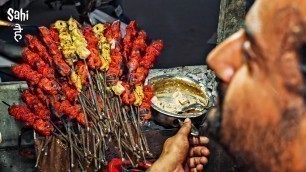 '40 Rupaye me Paneer Tikka, Malai Chaap | Street Food India | Ludhiana'