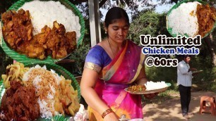 'Hardworking Aunty Selling Unlimited Meals at Low Price | Best Street Food Videos | Food Bandi'