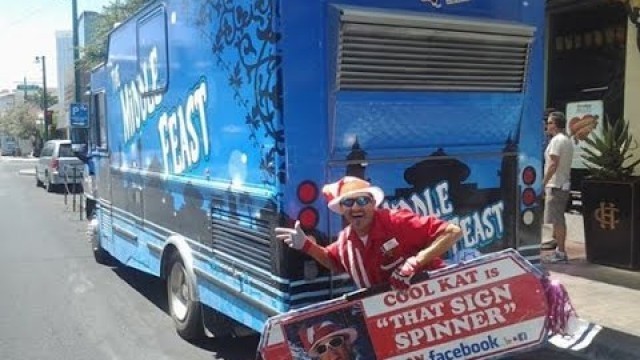 'Excerpts The Great Amiracan Food Truck Race with The Cool Kat #ThatSignSpinner'