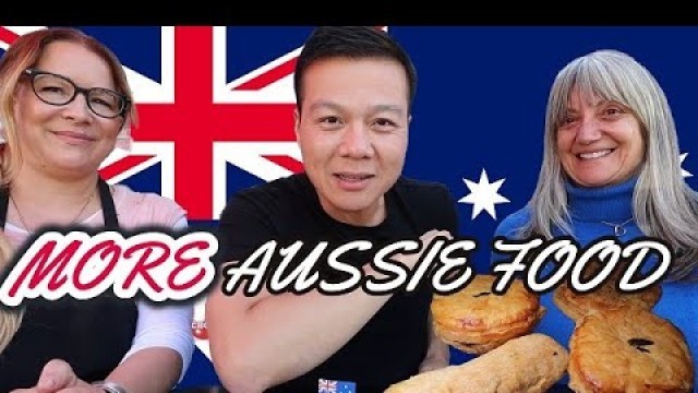 'Trying MORE AUSTRALIAN FOOD (Aussie Pies and Sausage Rolls) with an Aussie (Sydney) native!'