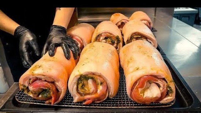 'american style barbecue sandwich - korean street food'