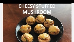 'cheesy stuffed mushroom recipe in Tamil | paleo diet recipe 3 | cheese stuffed mushroom'
