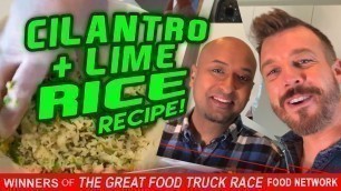 'QUARANTINE RECIPE: Rice 3 Ways: Cilantro + Lime Rice with Chef Navin + Andrew Pettke'