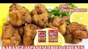 'FRIED CHICKEN (JAPANESE KARAAGE)ONLY 2 INGREDIENTS / JAPANESE FRIED CHICKEN QUICK AND EASY TO MAKE'