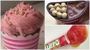 'FOOD SLIME - Most Satisfying Food Slime ASMR Video !! Popcorn, Cake, Nutella and more. 