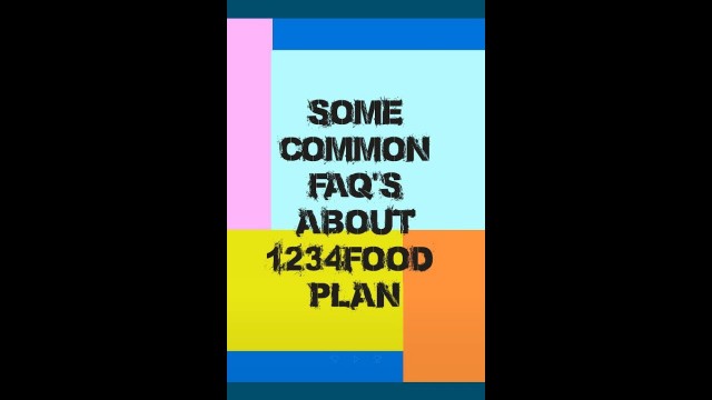 'Some common FAQ\'s about 1234FoodPlan II Food Coach II Personal Trainer'