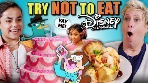 'Try Not To Eat Challenge - Disney Channel Foods! (Kim Possible, Suite Life, Hannah Montana)'