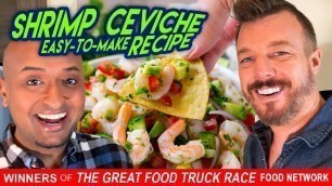 'QUARANTINE CEVICHE with Chef Navin + Andrew Pettke from The Great Food Truck Race on Food Network'