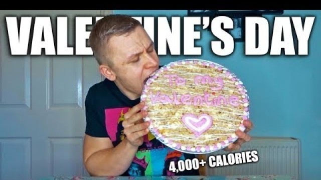 'GIANT VALENTINE\'S DAY COOKIE CHALLENGE | MAN VS FOOD | 4,000+ CALORIE CHEAT MEAL'