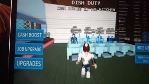 'CLEAN THE DISHES|roblox|Fast food simulator'